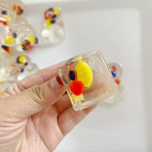 Juguetes de cubos de malta blandos GL, hechos a mano, con relleno de cuentas de frutas transparentes, bolas de azúcar para apretar, juguetes para niños y adultos, cubitos de hielo - Product Image 4