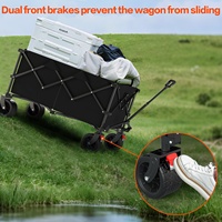 Chariot de courses pliable et léger, utilitaire, en acier et tissu Oxford, capacité 400-600 LBS, idéal pour camping-car, directement de l'usine OEM