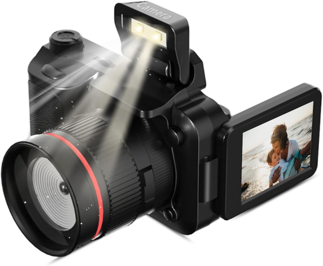 OEM Logo Y5000 Mini Digital Camera with High Definition Selfies 4K Video Shooting & Beauty Fill Light for Students
