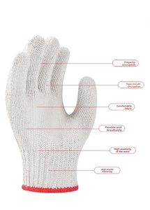 Guantes de Seguridad de Trabajo de Algodón de 21 cm, Resistentes al Desgaste, Grosor Normal, Antideslizantes, Antiestáticos y Transpirables, Venta al Por Mayor RTS, Industriales, Chinos - Product Image 2