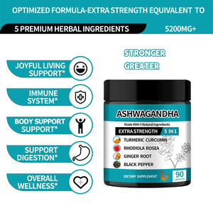 Cápsulas de Ashwagandha de Marca Privada con Raíz de Ashwagandha Orgánica y Pimienta Negra para el Bienestar General - Product Image 2