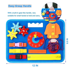 Tableau d'activités pour tout-petits avec <span class=keywords><strong>page</strong></span> DIY, 20 en 1, jouets Montessori, jouets sensoriels, jouets éducatifs préscolaires, livre sensoriel pour enfants - Product Image 6