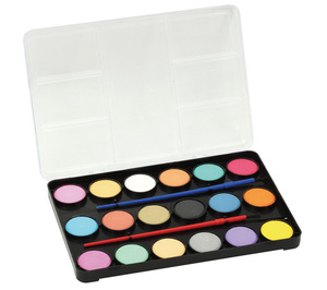 Set de Pintura de Acuarela Sólida Multicolor, Fácil de Mezclar, con Pincel, Colores Metálicos Vibrantes para Niños, Personalizable - Product Image 2