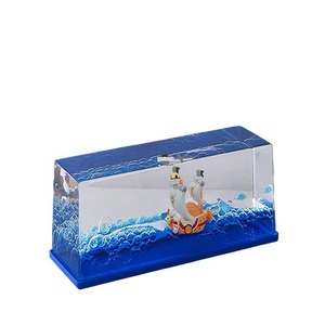 ของตกแต่งขวดน้ำ HY Creative Fluid รูปเรือพันซันนี่และโกอิ้งเมอร์รี่ จากอนิเมะวันพีซ ของสะสมเรือโจรสลัด เหมาะสำหรับเป็นของขวัญวันเกิด - Product Image 1