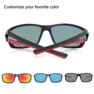 Großhandel Designer Sonnenbrillen Frauen Männer Sport Sonnenbrillen Polarisierte Sonnenbrille Logo Schwarz TR90 Rahmen Custom Brille für den Außenbereich - Product Image 5