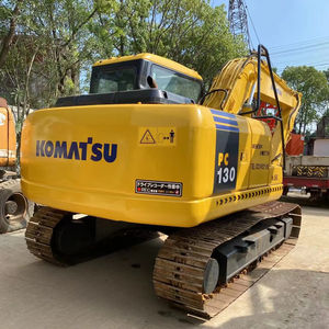 Excavadora Komatsu PC130 usada, buen estado, 13 toneladas, 47kW, motor, caja de cambios, bomba de engranajes, cojinete, válvula hidráulica Kawasaki, vídeo probado - Product Image 1