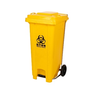 Contenitore per rifiuti rettangolare da <span class=keywords><strong>120</strong></span> <span class=keywords><strong>litri</strong></span> a pedale in HDPE con coperchio Standard EN840 <span class=keywords><strong>bidone</strong></span> della spazzatura da <span class=keywords><strong>120</strong></span> <span class=keywords><strong>litri</strong></span> - Product Image 1