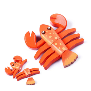 Jouets de <span class=keywords><strong>cuisine</strong></span> en bois pour enfants : ensemble de découpe de poisson, viande et fruits de mer pour tout-petits - Product Image 2