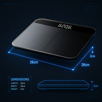 Báscula Digital Inteligente con Bluetooth, Báscula de Grasa Corporal y BMI, Báscula de Alta Precisión, Monitor de Actividad Física, Báscula Electrónica para Baño, Sincronización con Aplicación