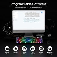 Aula F99 MAX Wireless Mechanical Keyboard Smart Screen Knob Tri-mode Creamy Keyboard Hot-Swappable RGB Backlit Custom Software