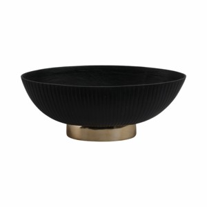 Ciotola decorativa in metallo per tavolino da caffè e piano cucina, elemento decorativo contemporaneo, centrotavola per composizioni da tavolo - Product Image 1