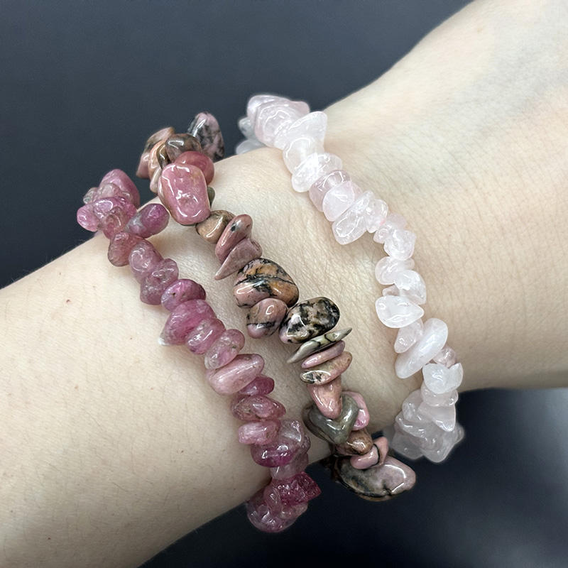 [ความรัก] โรสควอตซ์ + ทัวร์มาลีนสีชมพู + โรโดไนท์