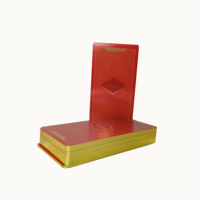 Coffrets de jeux de cartes personnalisés en papier rose pour adultes, pour soirées de groupe, de famille ou en couple, avec thème boisson