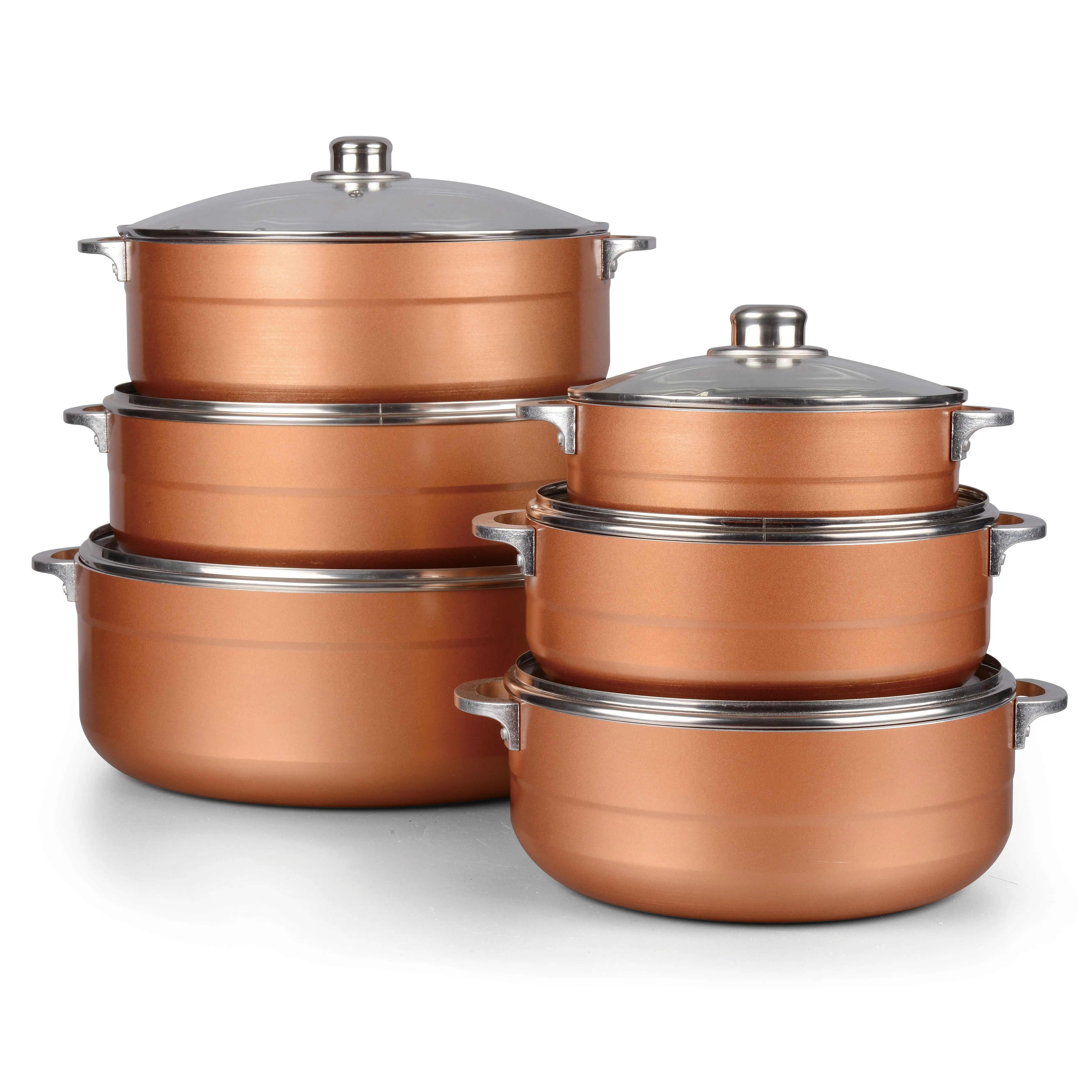 Heavybao comerciales grandes ollas de cocina de Metal personalizado de logotipo superficie estufa manejar característica