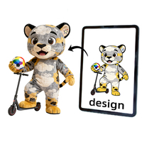 Costume de mascotte d'aigle personnalisé avec design 3D, peluche douce et intérieur en coton, ventilateur intégré, idéal pour la marche, le Mardi Gras/le carnaval
