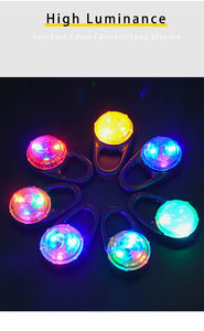Tag Hewan Peliharaan Tahan Air Bercahaya di Malam Hari, Mudah Diketahui Kedudukannya, Dapat Diisi Ulang via USB, Liontin LED untuk Anjing, Lampu Jepit di Kalung - Product Image 4