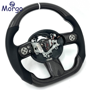 Volante de Carreras de Fibra de Carbono para Auto, para BMW <span class=keywords><strong>Mini</strong></span> Cooper S R56 R61 <span class=keywords><strong>GP</strong></span> Coupe, Volante de Fondo Plano de Fibra de Carbono - Product Image 4