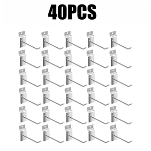 Ganchos de tablero de clavijas de metal personalizados de supermercado de bajo precio ganchos de exhibición de malla de alambre - Product Image 1