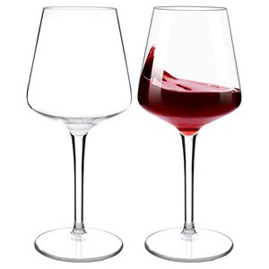Copas de Vino Tinto de Tallo Largo Personalizadas con Logotipo, Reutilizables, Irrompibles, de Plástico Tritan, para Bodas y Fiestas - Product Image 1
