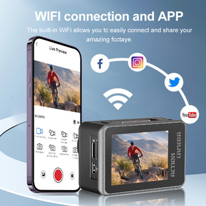 Ausek Camera hành động thể thao 8K Camera Xe Đạp Độ nét cao EIS chống rung màn hình kép điều khiển từ xa độ phân giải video - Product Image 2