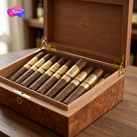 Étiquettes et bandes personnalisées de luxe pour cigares, imprimées en gros, avec adhésif puissant, impression à chaud dorée, emballage durable de haute qualité