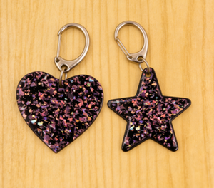 Glitter Acrylic Sheet Easy to Engrave Fade Resistant for Custom Keychain Making - Product Image 3