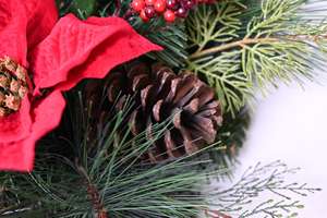 Árbol de pared de Navidad personalizado, Swag de Navidad decorativo en forma de lágrima, decoraciones para el hogar, Swag Artificial - Product Image 6