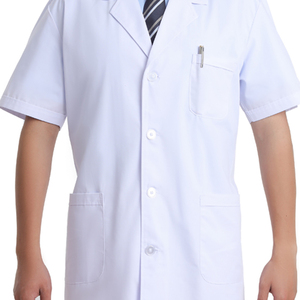 Blouse de laboratoire médicale pour infirmières et médecins, blanche et bleu marine, uniforme médical, veste anti-fluide pour hommes - Product Image 5
