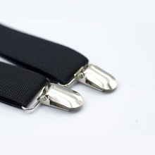Bretelles personnalisées pour homme adulte, 3,5 cm, avec pinces antidérapantes élastiques pour pantalon de costume et chemise - Product Image 2
