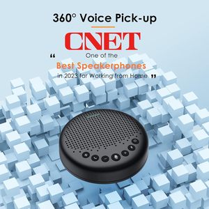 Haut-parleur et microphone de conférence EMEET <span class=keywords><strong>Luna</strong></span> 360 °   Haut-parleur USB avec réduction de bruit vocal et indicateur, fonction Daisy Chain pour plusieurs utilisateurs - Product Image 4