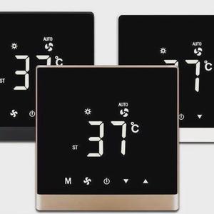 New Trung tâm điều hòa không khí TDS chuyển đổi nhiệt độ-kiểm soát cuộn dây Quạt Bảng điều khiển với màn hình cảm ứng <span class=keywords><strong>LCD</strong></span> nhiệt 220V IP20 - Product Image 6