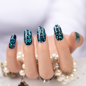 Huizi Hot Bán 2D đá cẩm thạch Nail kết thúc tốt đẹp phong cách mới gel sơn móng tay - Product Image 4