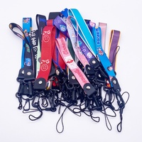 Porte-clés à sangle courte personnalisé avec logo imprimé, cordon en polyester, support de téléphone portable, cordon de poignet par sublimation pour la publicité