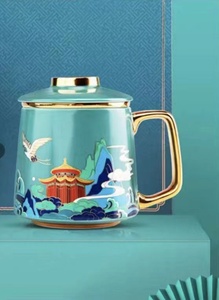 Hot Offer Customizable Thermostatic Ceramic Coffee <b>Mug</b> Set with <b>Heater</b> Minimalist Design Christmas Gift for Parties - Product Image 2