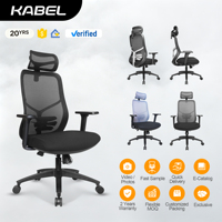 Vente en gros de chaise de patron de bureau au design moderne avec fonction pivotante et support dorsal en tissu Chaises de directeur invité