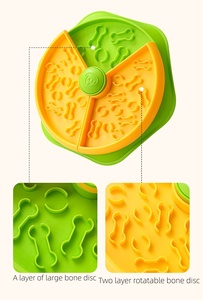 अनुकूलित पर्यावरण के अनुकूल सिलिकॉन दो परतों के लिए धीमी खिलाने वाली पालतू पहेली के लिए दो परतों को धीमा खिला कटोरे - Product Image 4