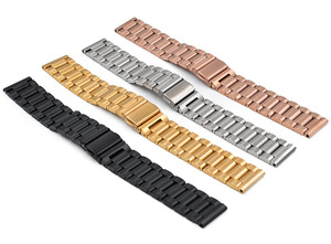 Bracelet en acier inoxydable à trois rangées de style professionnel pour HUAWEI Watch 2Pro Honor Dream GT Magic Series Bracelet à maillons en métal - Product Image 6