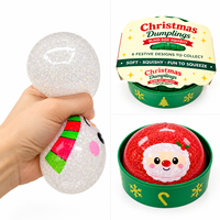 Squishy de Noël en forme de boulette, 6 modèles (Père Noël, Bonhomme de neige, Renne, Arbre), à remontée lente, jouet anti-stress, cadeau, vente en gros
