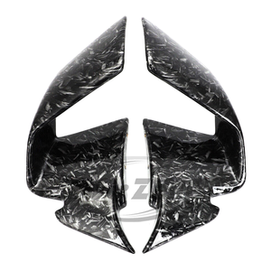 En stock pour BMW S1000RR 2019-2022 Noir Mat Pièces Modifiées Plaque Latérale Aile Fixe Air - Product Image 3