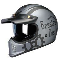 Casque de moto intégral Ilink sur mesure, modèle off 02 gris, en ABS, taille L, neuf, pour remplacement/réparation