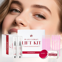 Kit de lamination des cils et des sourcils 2 en 1, végan, naturel, à la cystéamine, 5 ml, pour la maison et le salon, avec seringue à pompe sans air