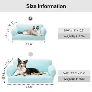 Wholesale Green Plush Flat Rectangular Detachable Waterproof Boucle Dog <strong>Sofa</strong> Bed Small Orthopedic Memory Foam Dog Couch Bed <strong>Sofa</strong> - Product Image 4