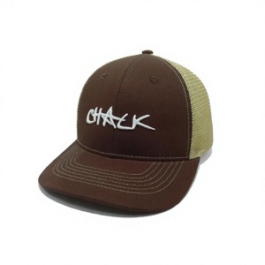 Custom OEM Embroidered Logo Trucker Cap Cotton Front Mesh Back Dad <b>Hat</b> Structured Baseball <b>Hat</b> Wholesale Vietnam Factory - Product Image 1