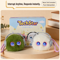 Peluche interactive intelligente personnalisée avec IA et yeux LED expressifs pour cadeau – Vente en gros
