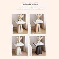 Table console moderne avec rangement, design luxueux et durable, plateau en pierre, meubles de chambre à coucher et de salon personnalisés, marque Nevan