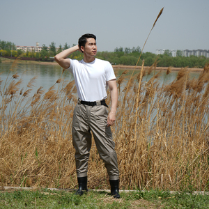 <span class=keywords><strong>Cuissardes</strong></span> de pêche imperméables et respirantes pour hommes et <span class=keywords><strong>femmes</strong></span> avec bas et bottes durables - Product Image 2