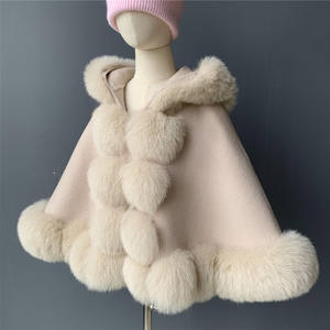 <span class=keywords><strong>Manteau</strong></span> en fourrure cachemire pour <span class=keywords><strong>enfant</strong></span>, grand col en vraie fourrure de renard, Style ample, classique bébé doux et <span class=keywords><strong>chaud</strong></span>, à capuche, hiver - Product Image 3