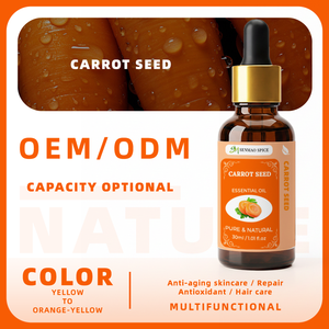 ผู้ผลิตน้ำมันเมล็ดแครอทออร์แกนิคแท้ 100% น้ำมันแครอทออร์แกนิคสำหรับบำรุงผิว น้ำมันหอมระเหยขายส่ง - Product Image 3