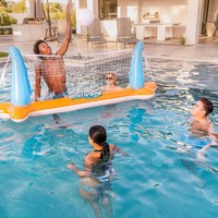 Ensemble de flotteur de piscine gonflable, filet de volley-ball, balles inclus pour enfants et adultes, jouet de jeu de natation, flottant