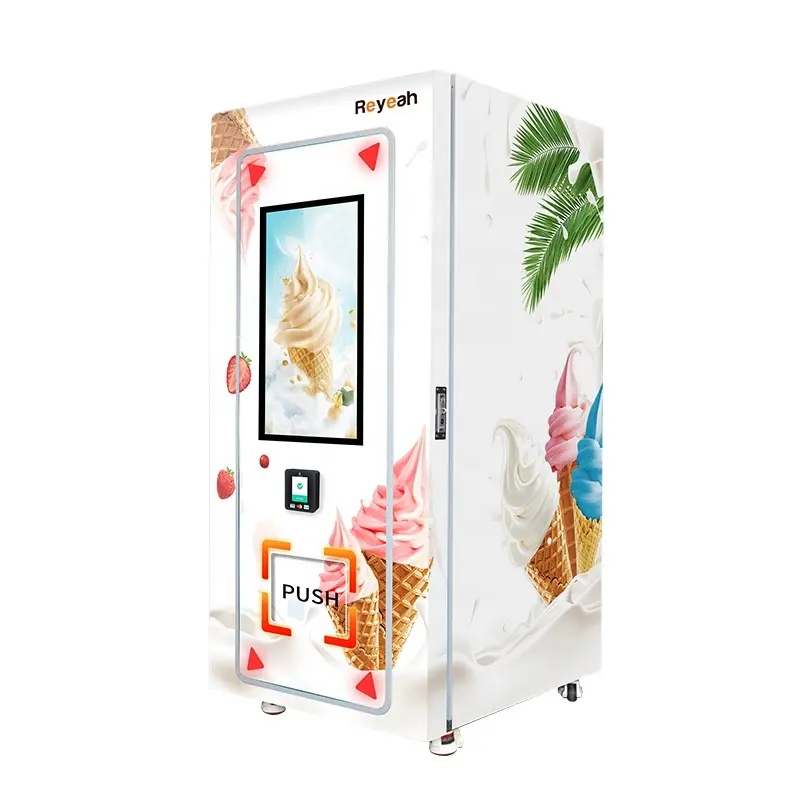 Máquina Expendedora de paletas de helado congelado Máquina expendedora automática de pantalla táctil